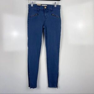 NEW Current/Elliott The Soho Zip Stiletto Cropped Skinny Jeans Low Rise Size 26